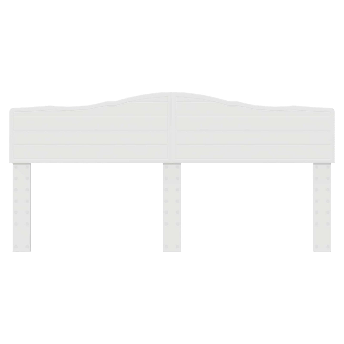 Kopfteil Glänzend Weiß 200 cm Holzwerkstoff