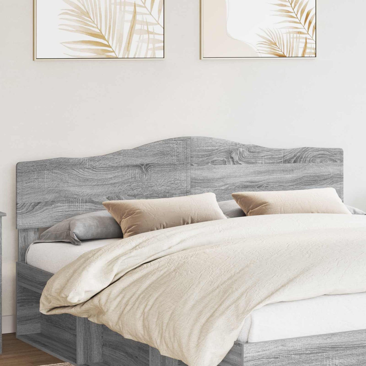 vidaXL Kopfteil Graues Sonoma 200 cm Holzwerkstoff