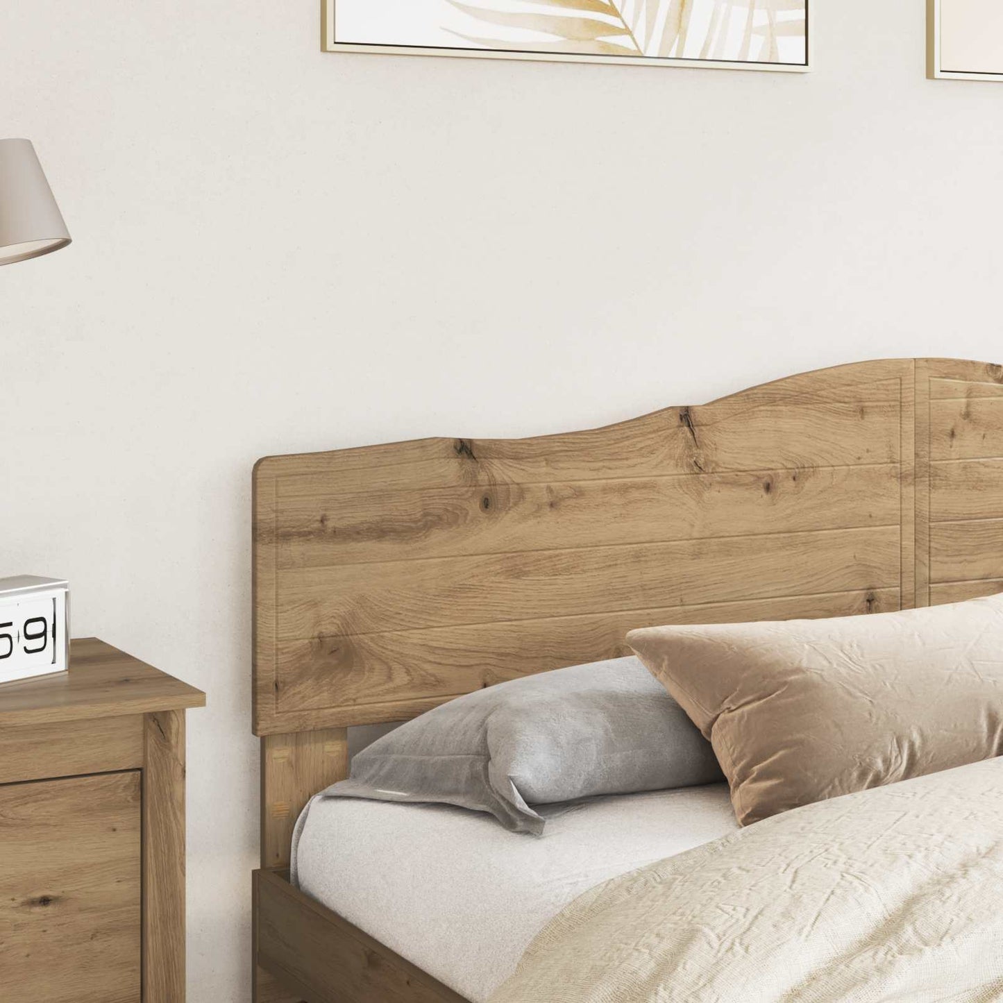 vidaXL Kopfteil Artisan-Eiche 200 cm Holzwerkstoff