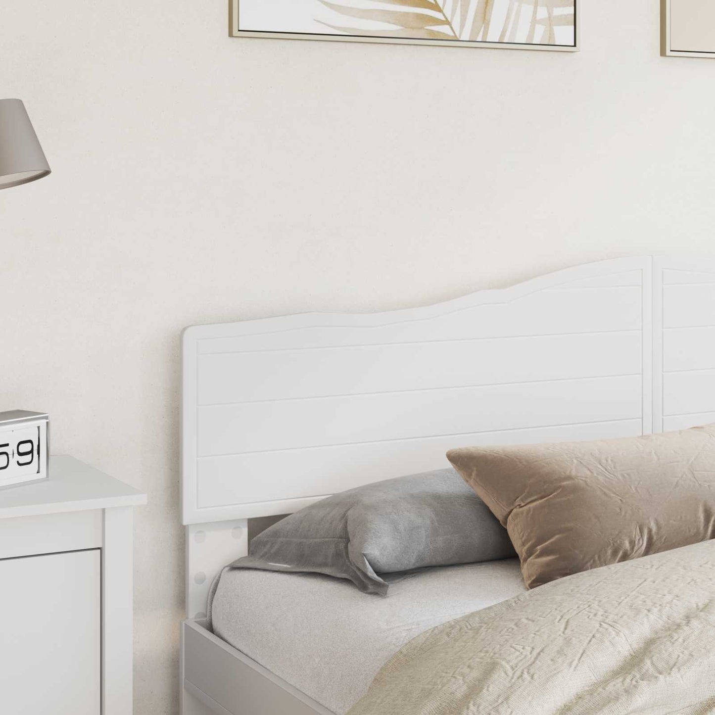 vidaXL Tête de lit Blanc 180 cm Bois d'ingénierie