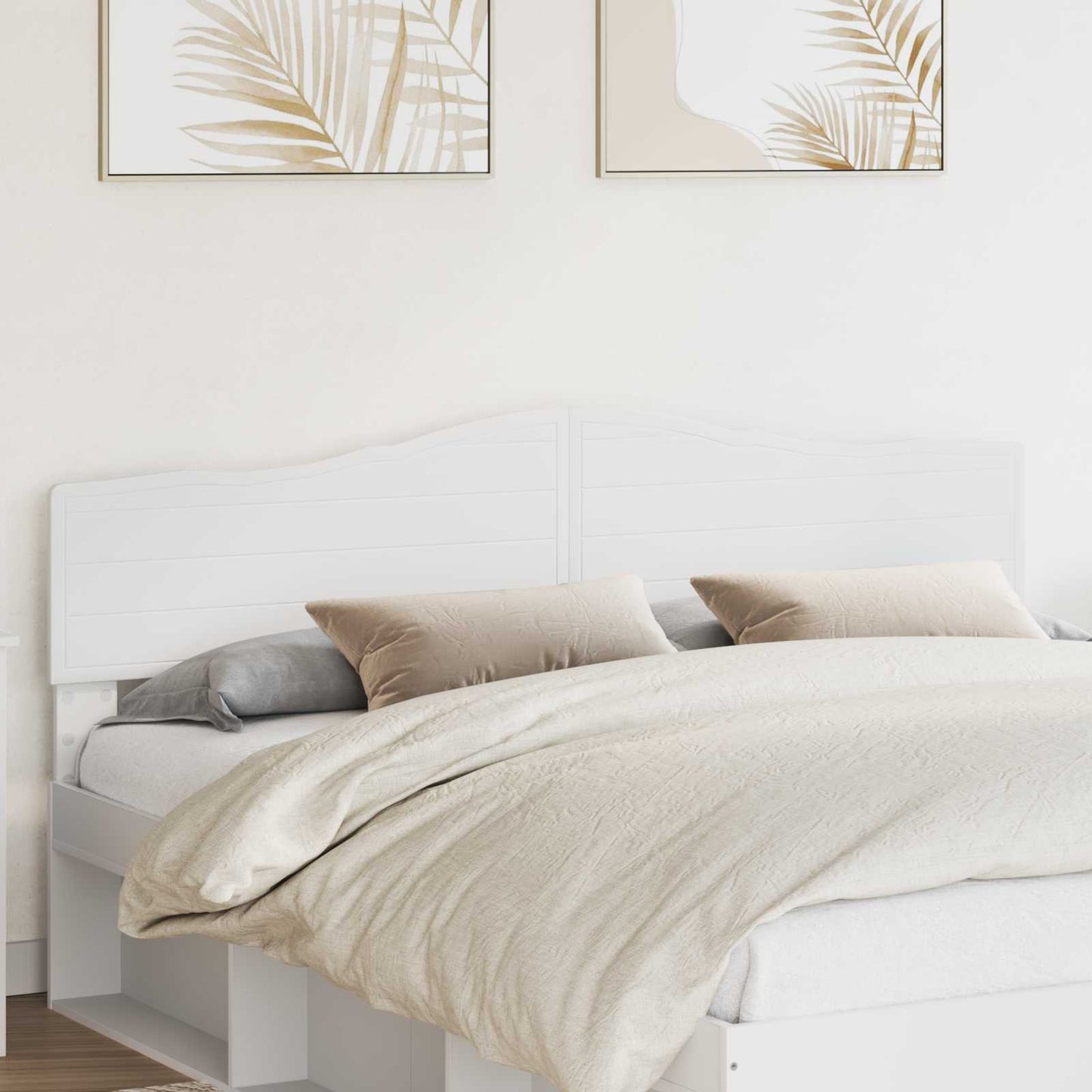 vidaXL Tête de lit Blanc 180 cm Bois d'ingénierie