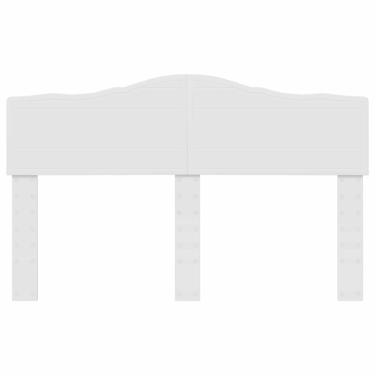 Kopfteil Weiß 160 cm Holzwerkstoff