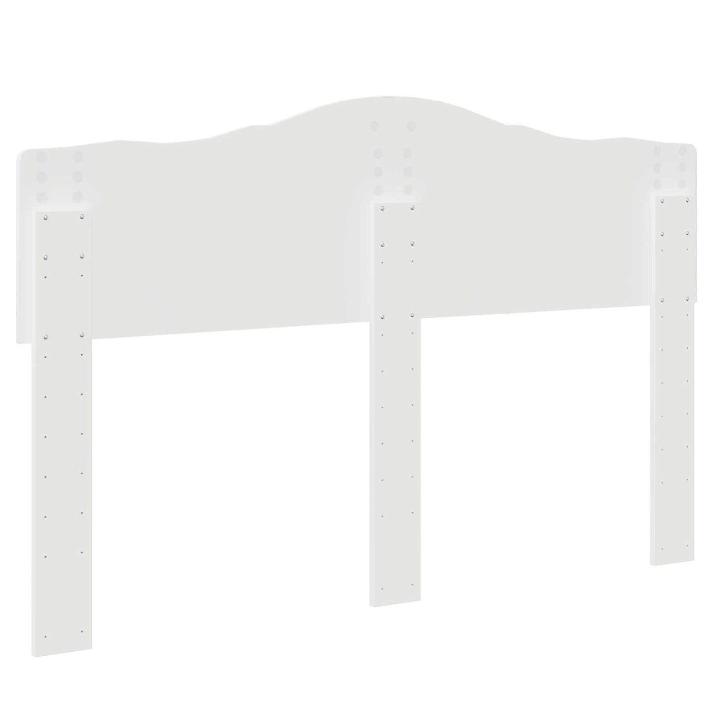 vidaXL Kopfteil Glänzend Weiß 150 cm Holzwerkstoff