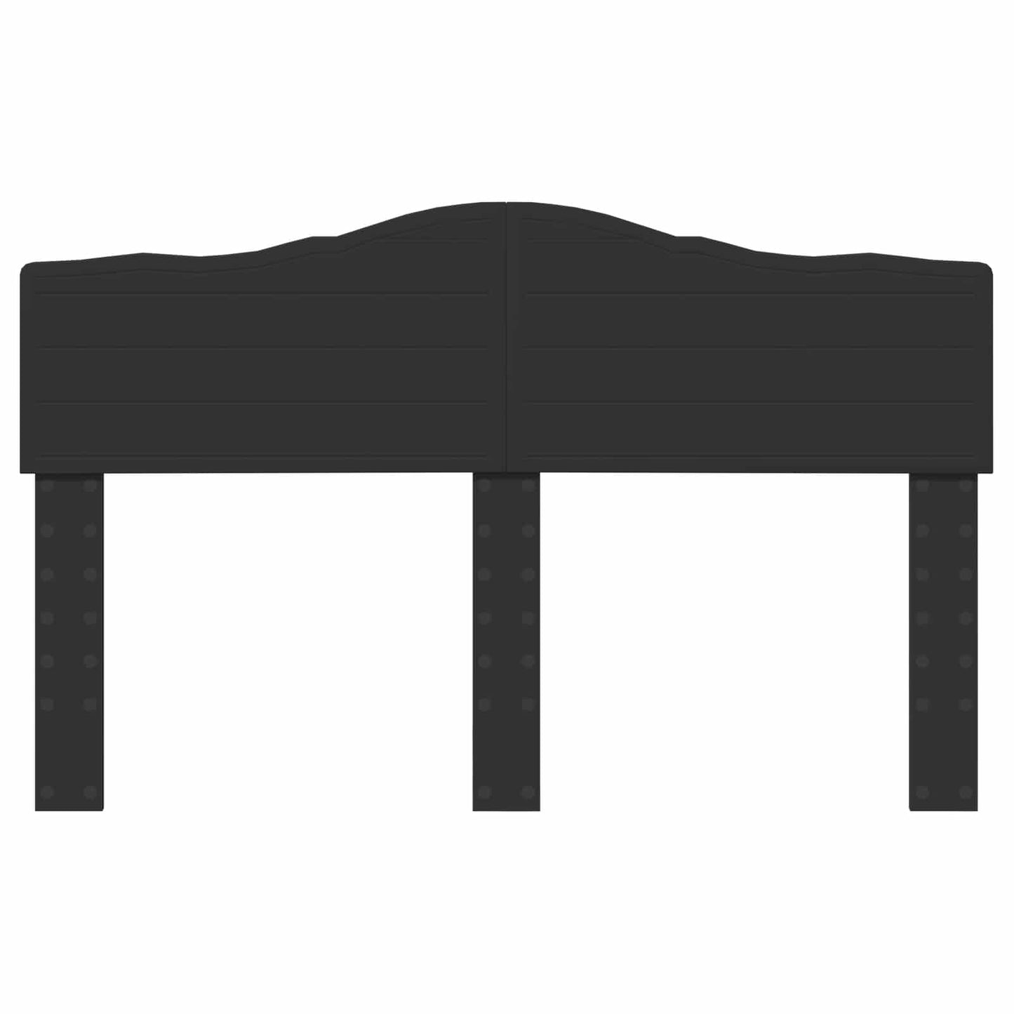 Kopfteil Schwarz Eichen-Optik 140 cm Holzwerkstoff