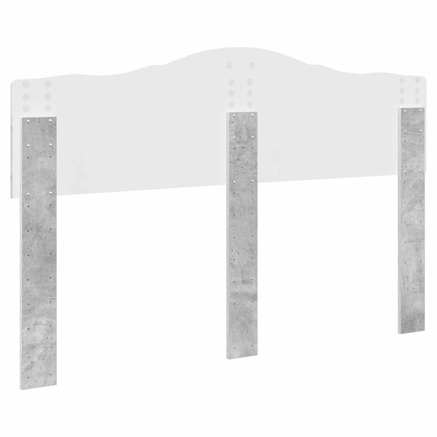 vidaXL Kopfteil Beton Grau 140 cm Holzwerkstoff