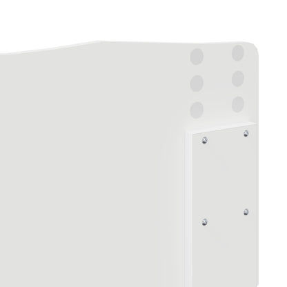 Kopfteil Glänzend Weiß 140 cm Holzwerkstoff