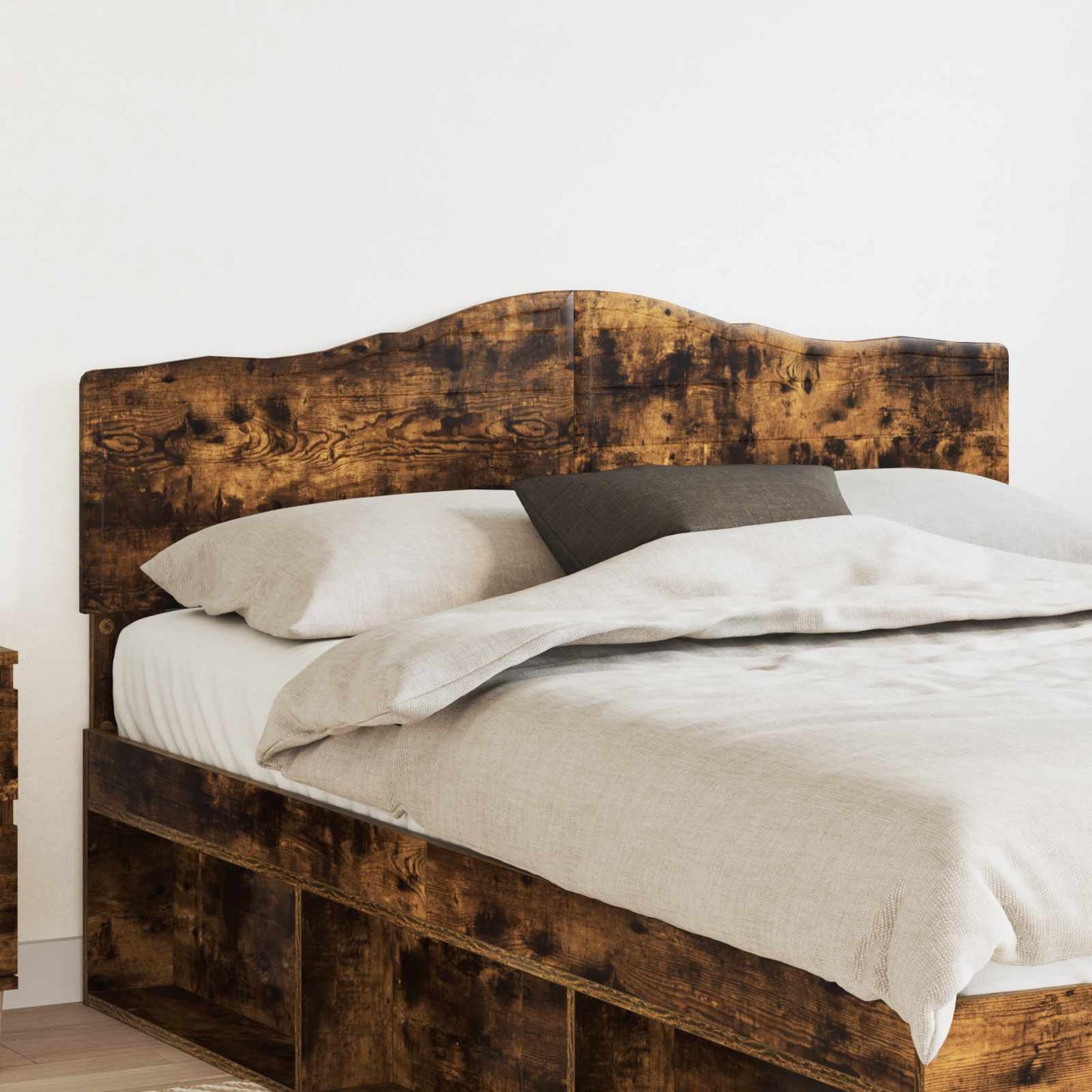 vidaXL Kopfteil Geräucherte Eiche 140 cm Holzwerkstoff