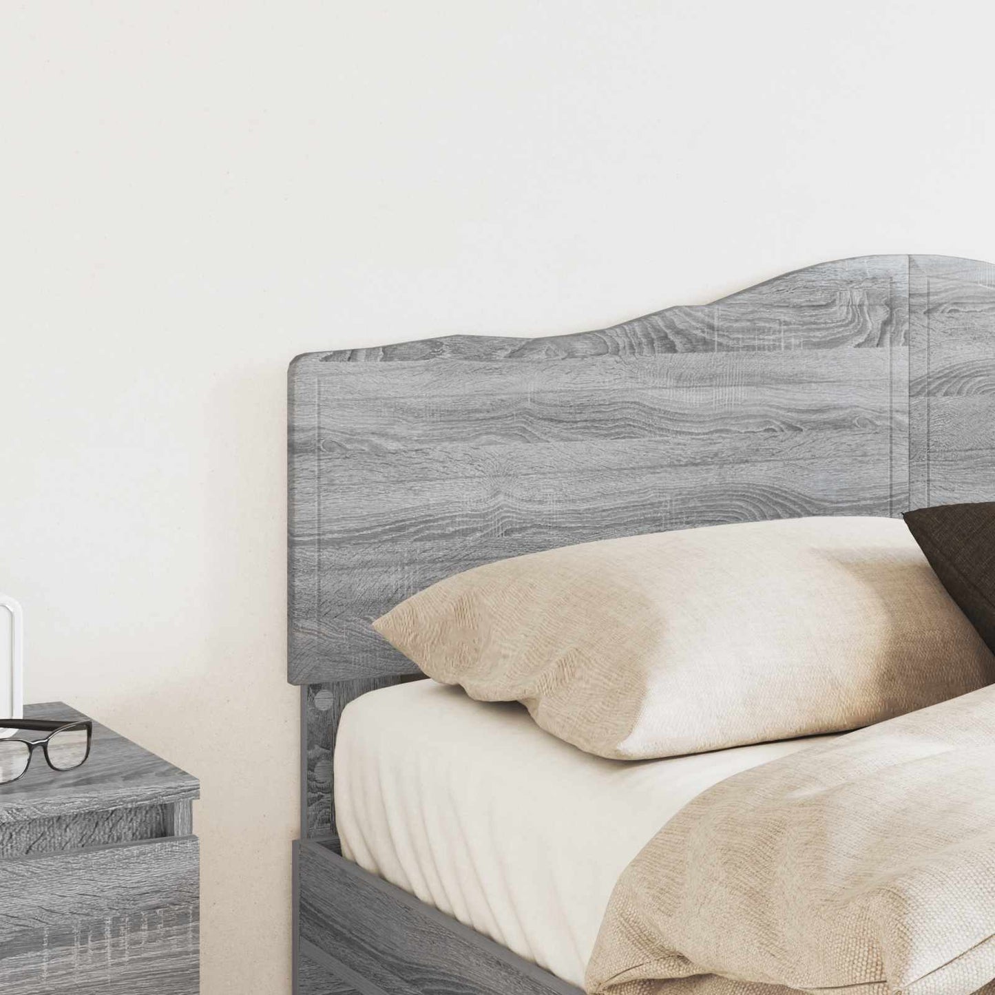 vidaXL Kopfteil Graues Sonoma 140 cm Holzwerkstoff