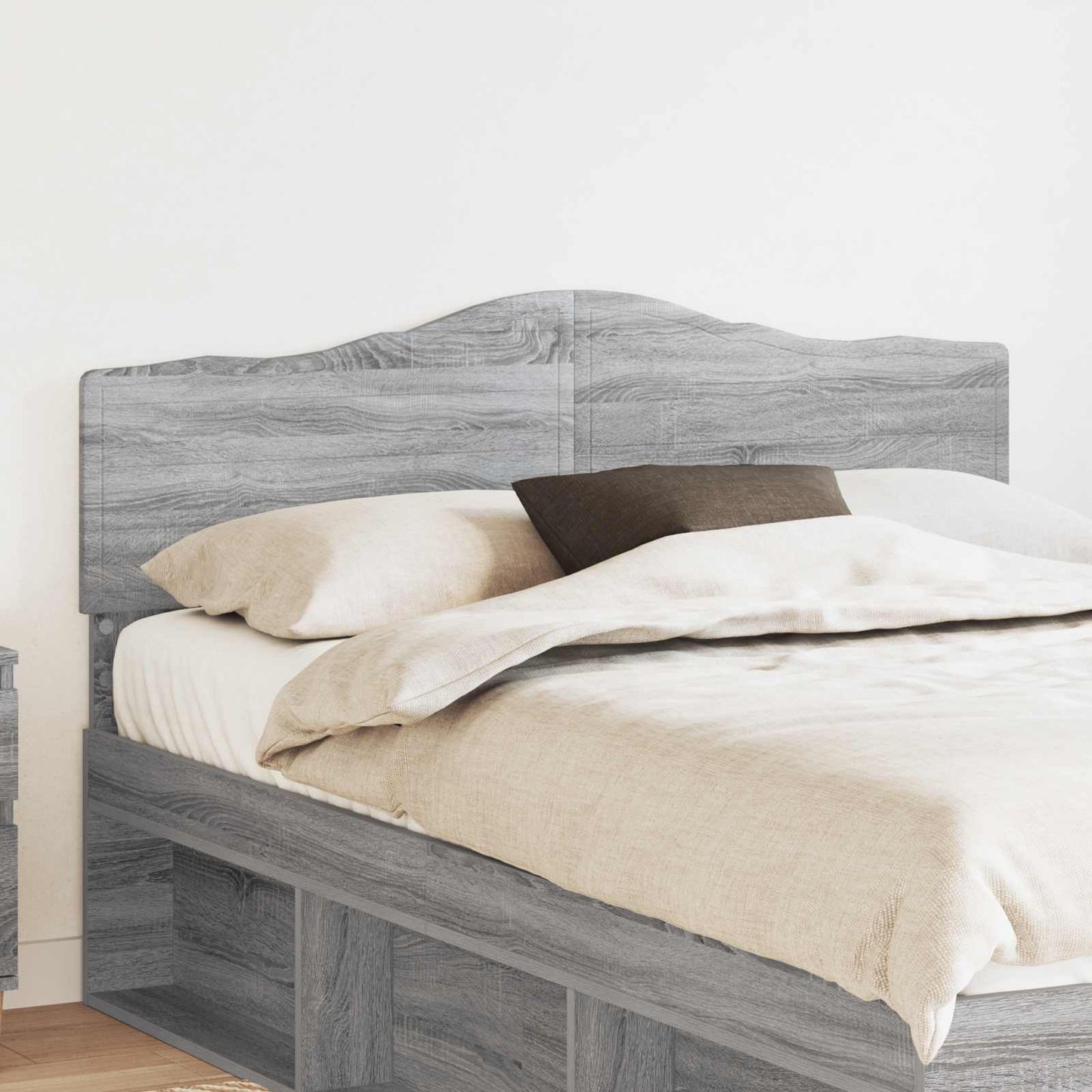vidaXL Kopfteil Graues Sonoma 140 cm Holzwerkstoff