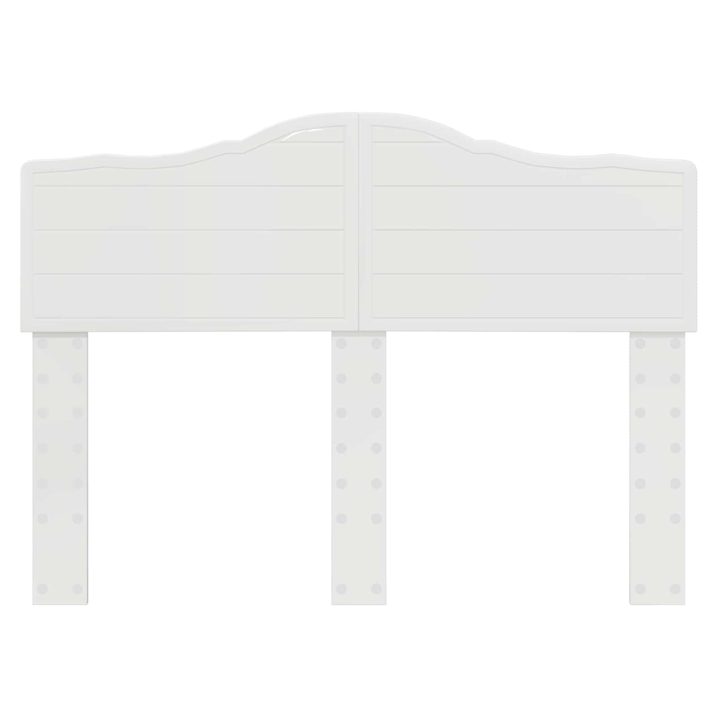 Kopfteil Glänzend Weiß 135 cm Holzwerkstoff