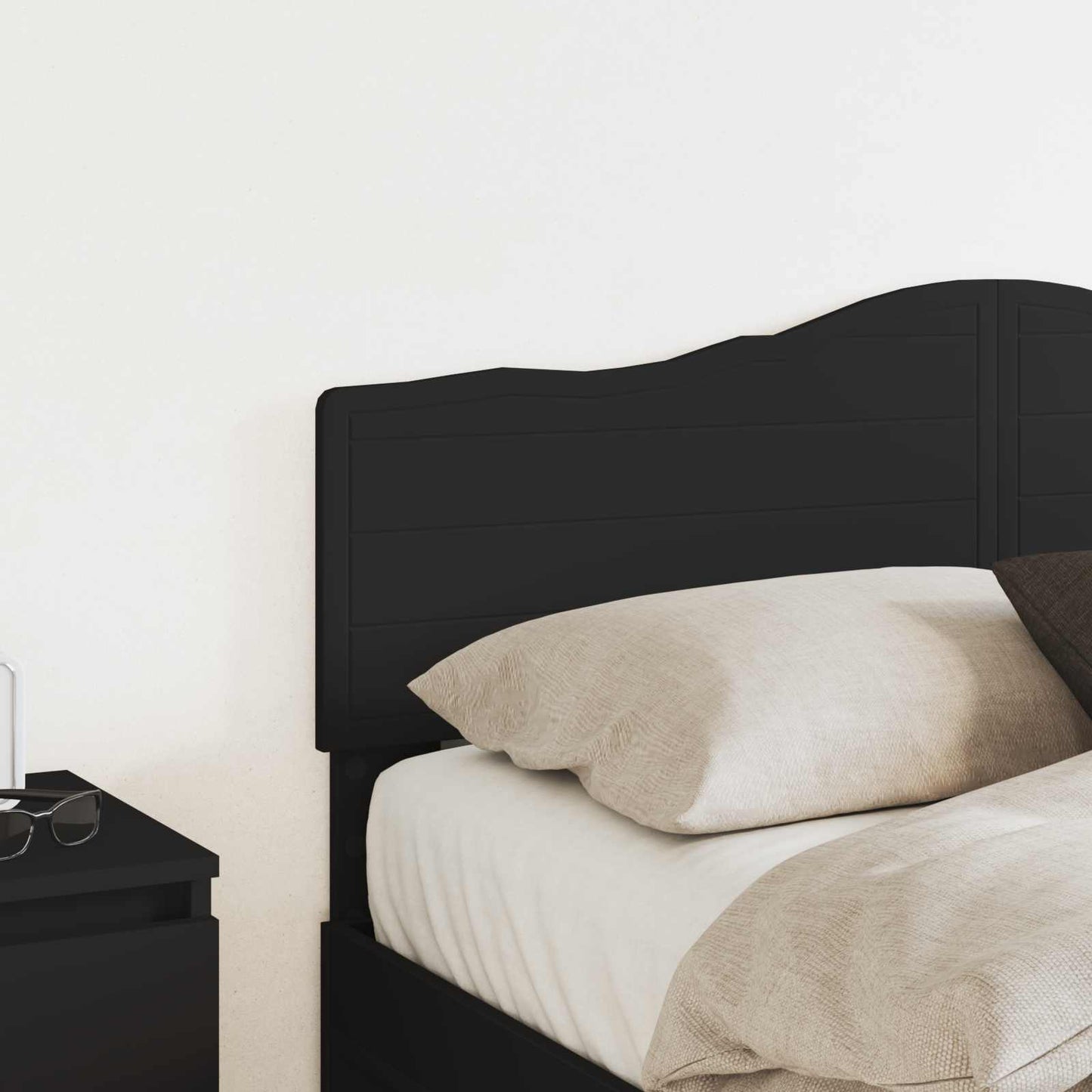 vidaXL Kopfteil Schwarz Eichen-Optik 120 cm Holzwerkstoff