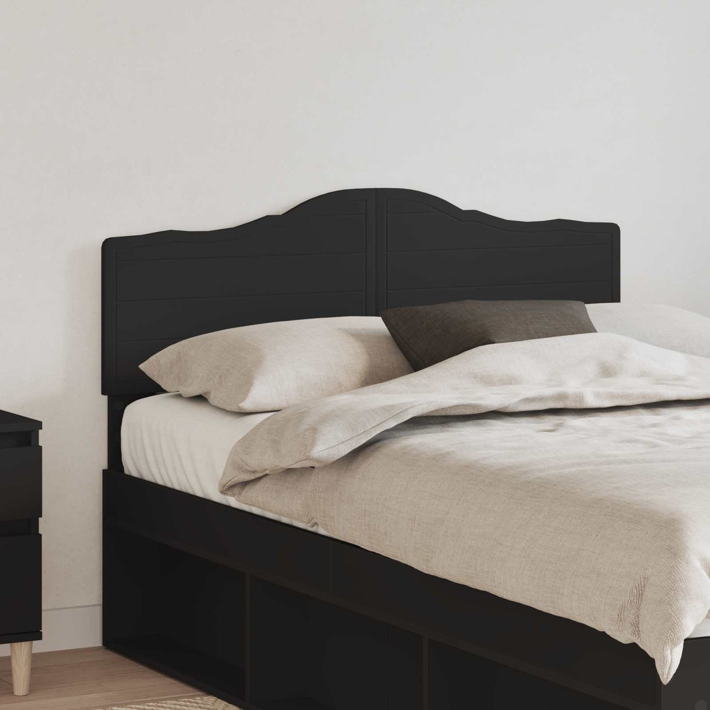 vidaXL Kopfteil Schwarz Eichen-Optik 120 cm Holzwerkstoff