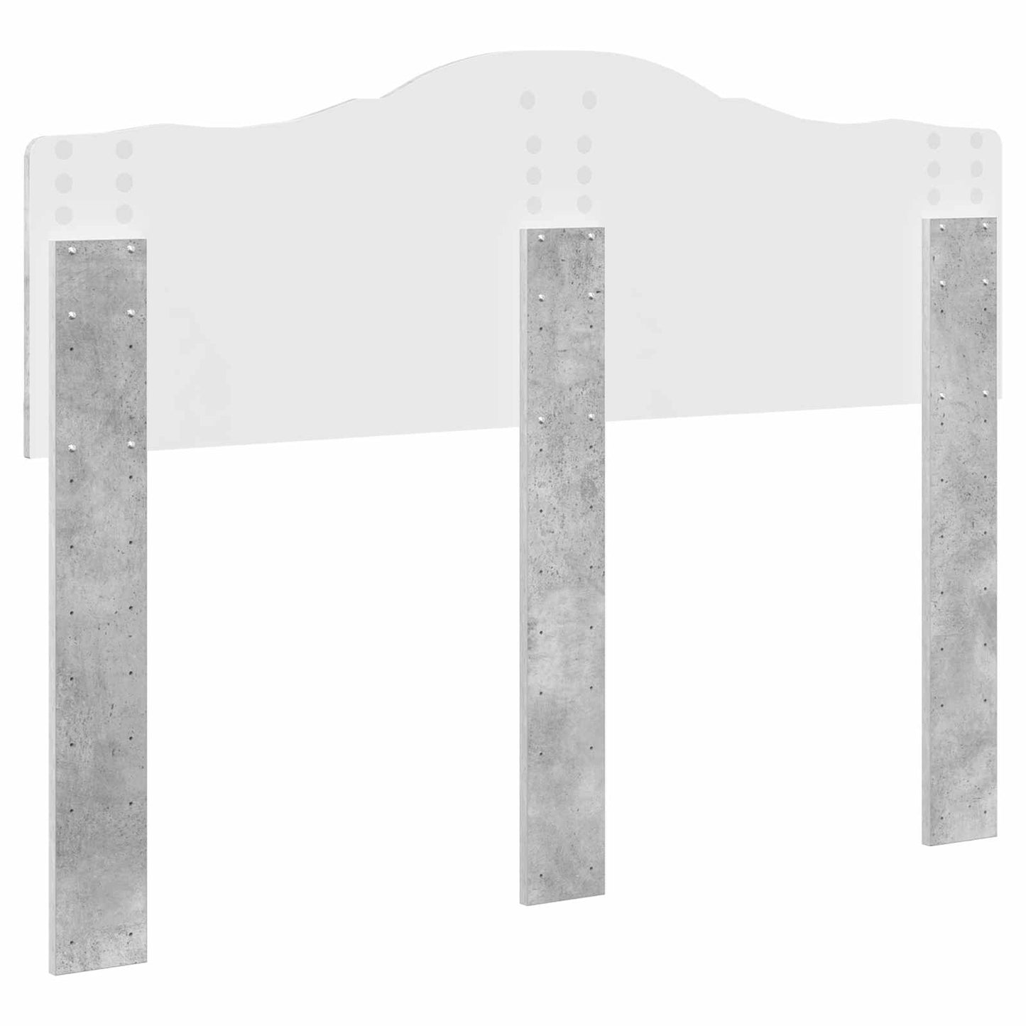 vidaXL Kopfteil Beton Grau 120 cm Holzwerkstoff