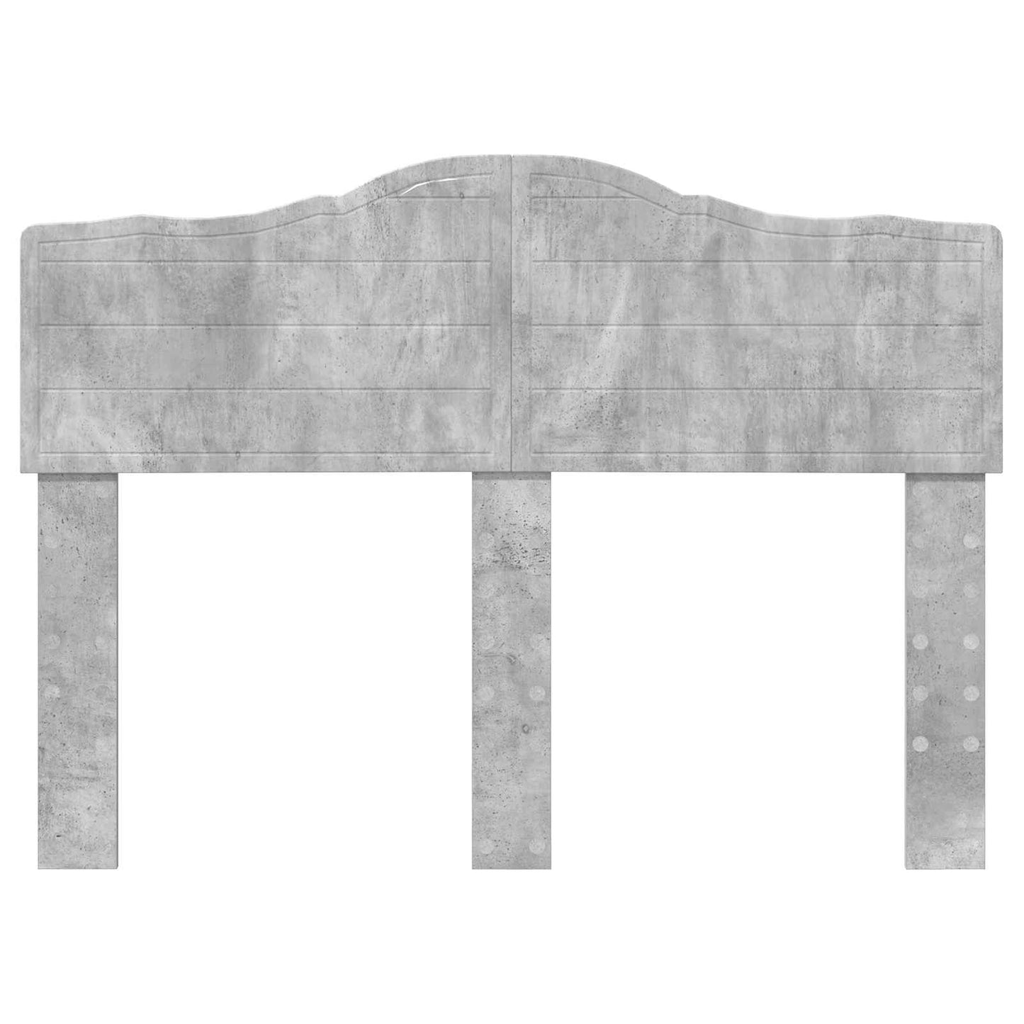 vidaXL Kopfteil Beton Grau 120 cm Holzwerkstoff