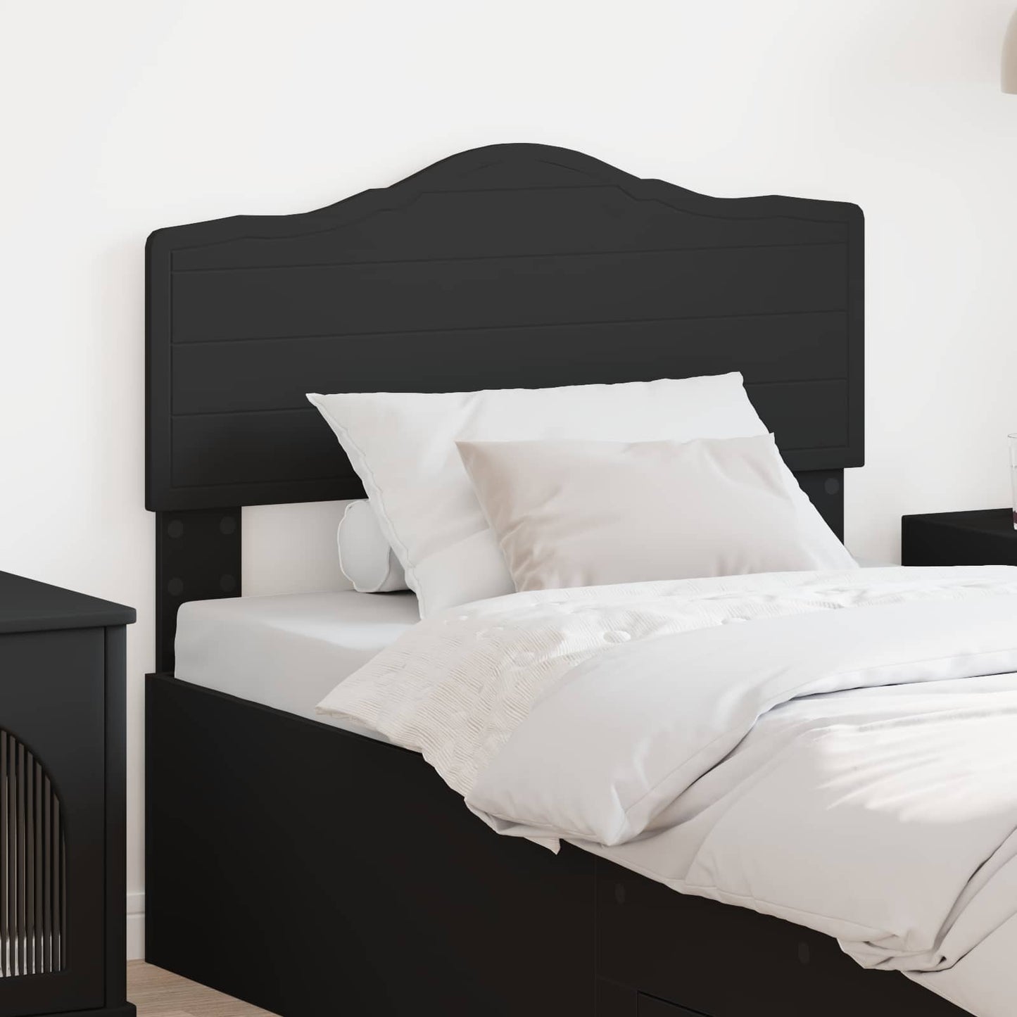 vidaXL Kopfteil Schwarz Eichen-Optik 100 cm Holzwerkstoff