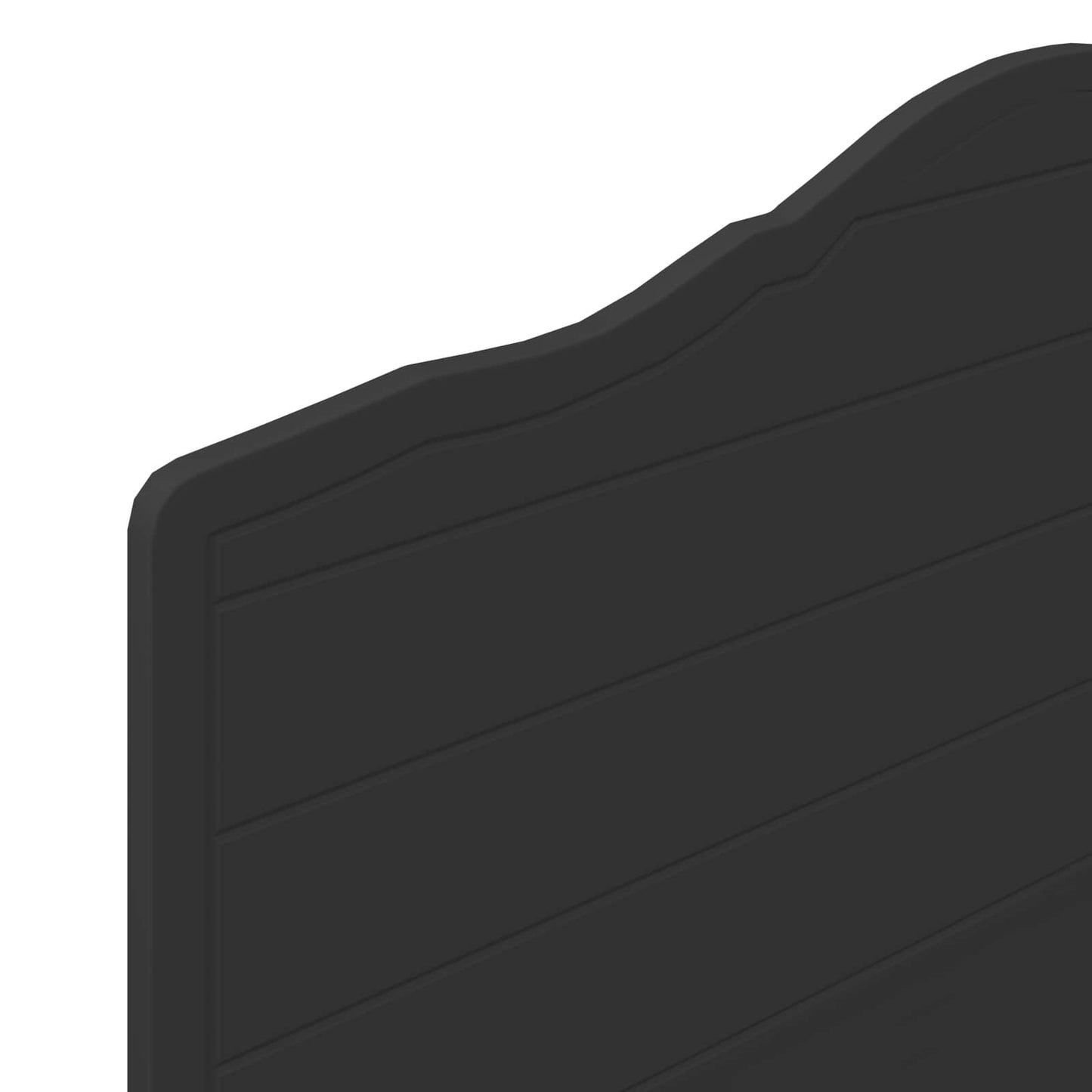 Kopfteil Schwarz Eichen-Optik 90 cm Holzwerkstoff