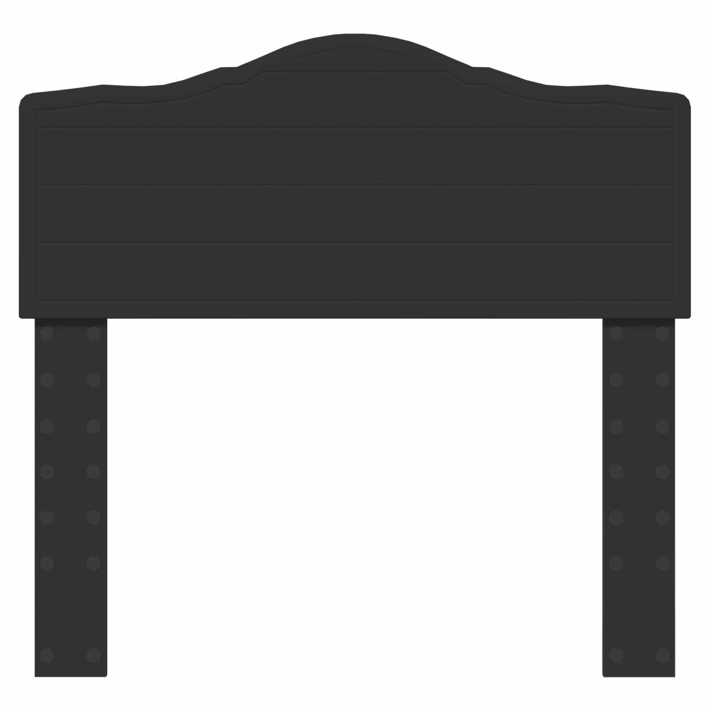 Kopfteil Schwarz Eichen-Optik 90 cm Holzwerkstoff