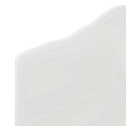 Kopfteil Glänzend Weiß 90 cm Holzwerkstoff