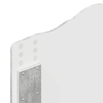 Kopfteil Beton Grau 80 cm Holzwerkstoff