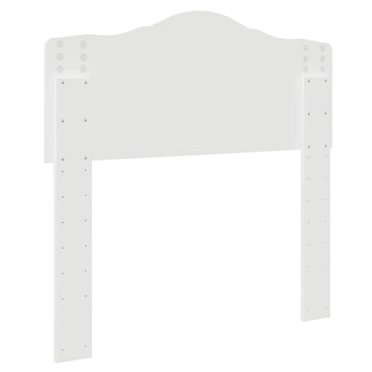 vidaXL Tête de lit Blanc brillant 80 cm Bois d'ingénierie