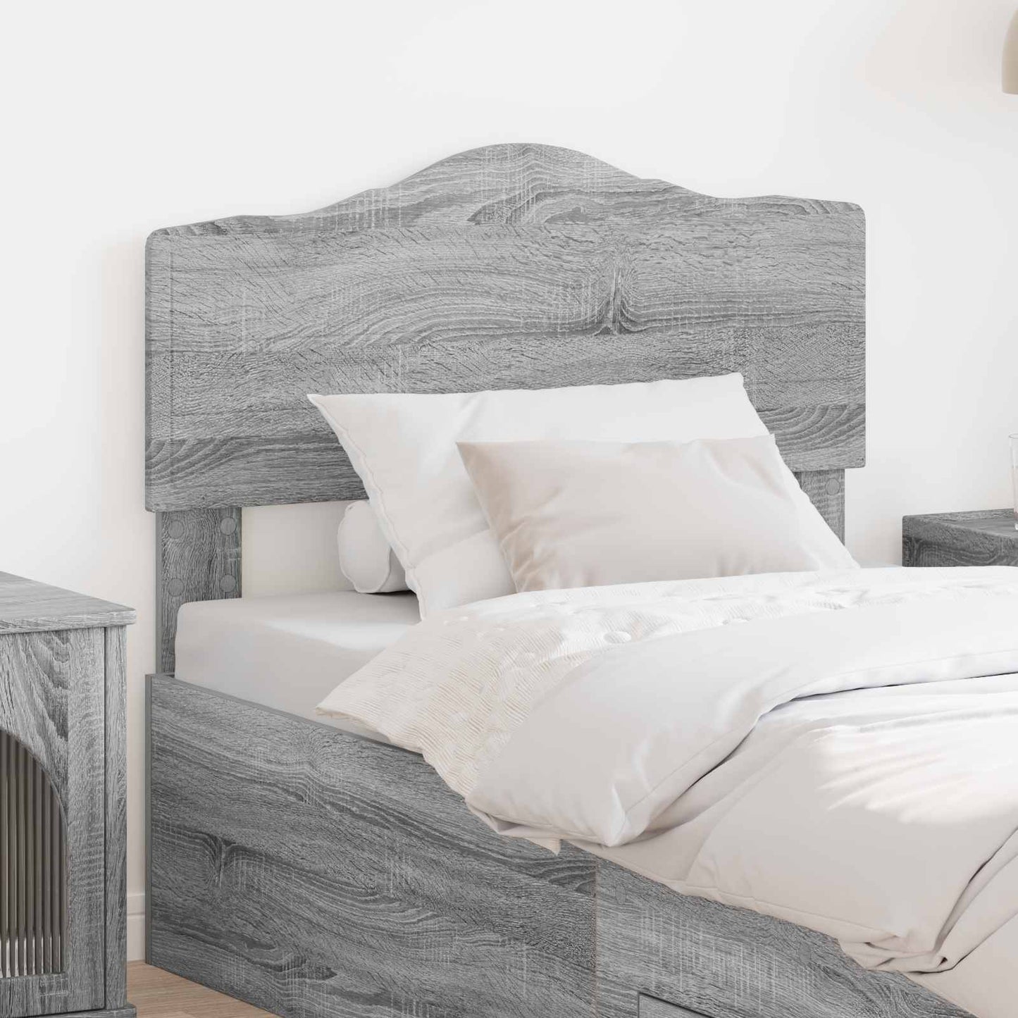 vidaXL Tête de lit Sonoma gris 80 cm Bois d'ingénierie