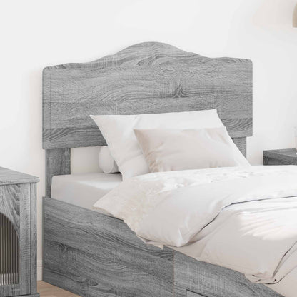 vidaXL Tête de lit Sonoma gris 80 cm Bois d'ingénierie