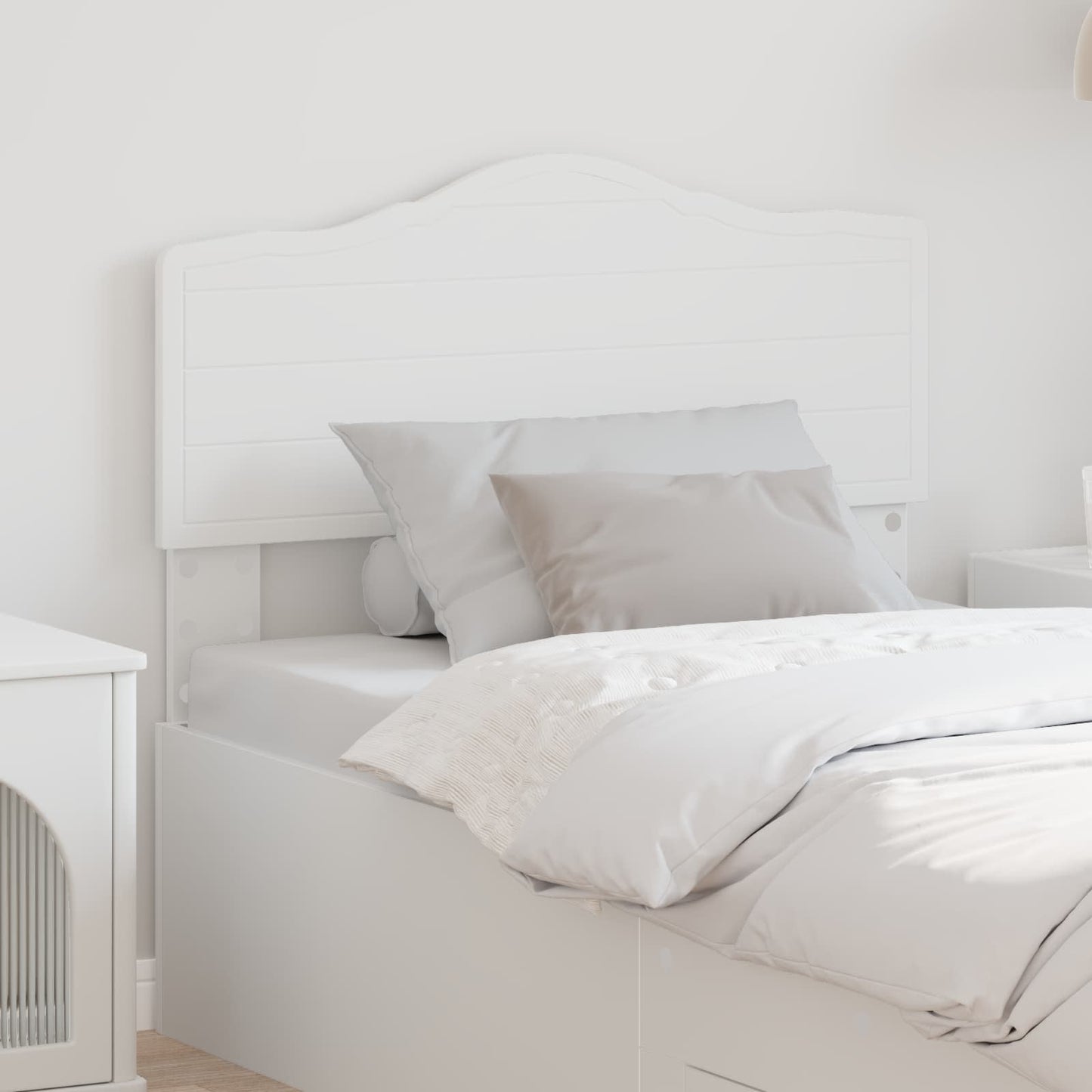 vidaXL Tête de lit Blanc 75 cm Bois d'ingénierie