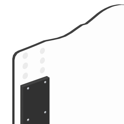 Kopfteil Schwarz Eichen-Optik 75 cm Holzwerkstoff