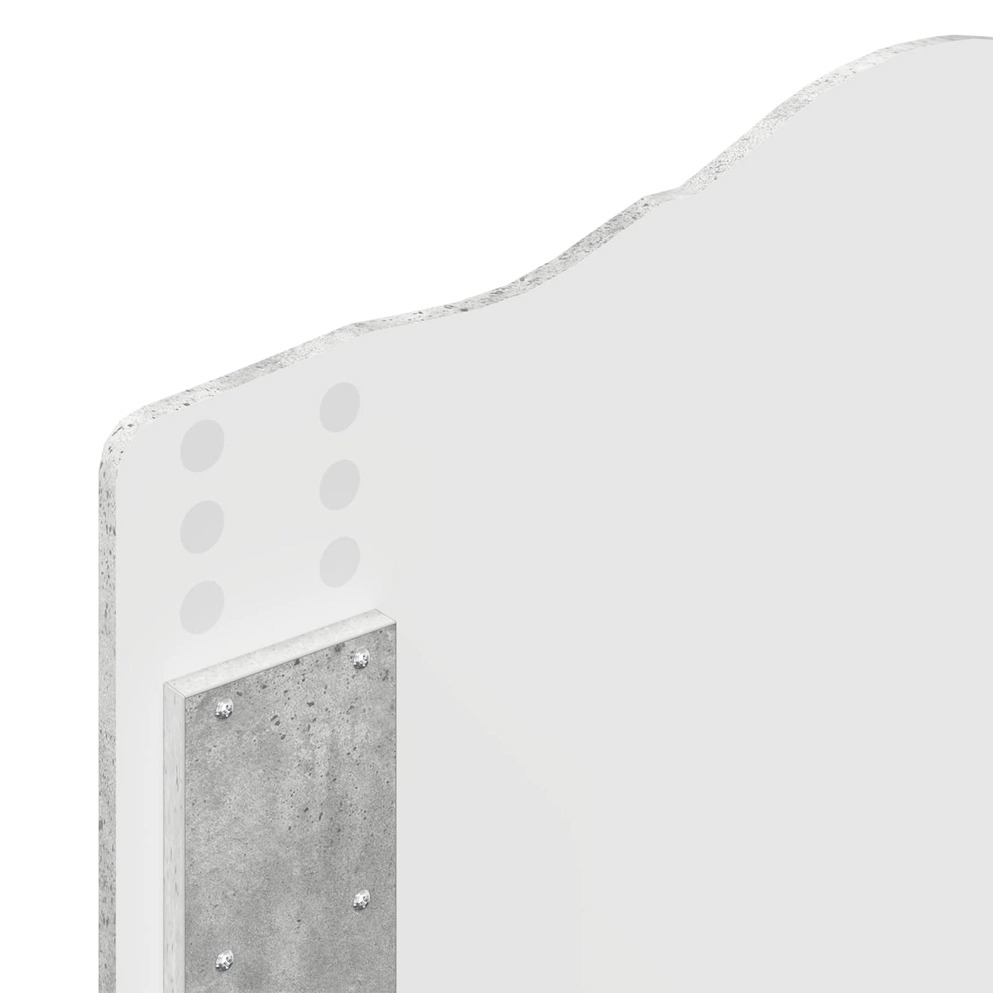 Kopfteil Beton Grau 75 cm Holzwerkstoff