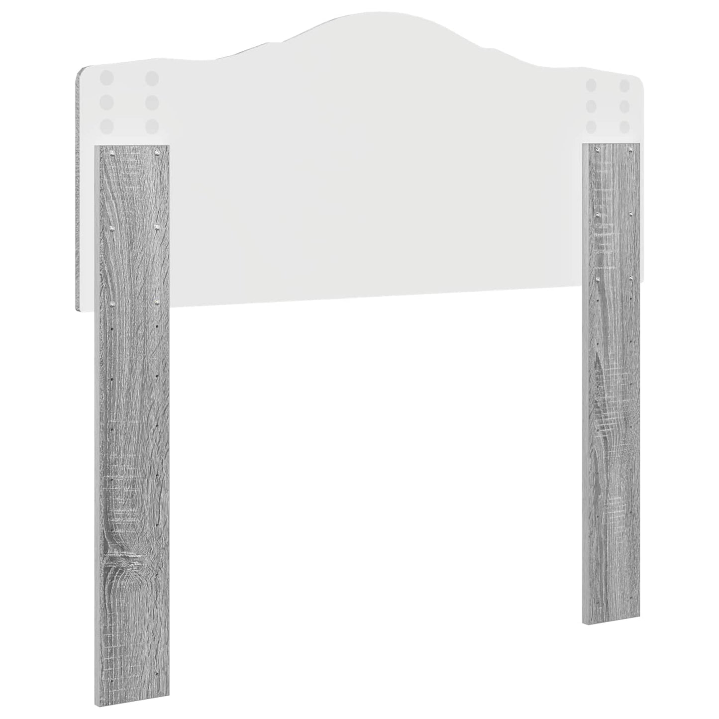 Kopfteil Graues Sonoma 75 cm Holzwerkstoff