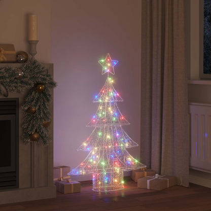 Weihnachtsbaum mit 100 LEDs Mehrfarbig 120 cm Acryl