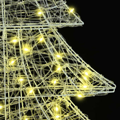 Weihnachtsbaum mit 160 LEDs Warmweiß 150 cm Acryl