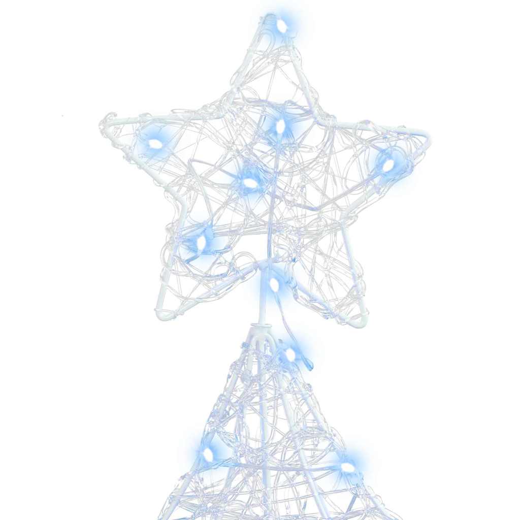 Weihnachtsbaum mit 160 LEDs Kaltweiß 150 cm Acryl