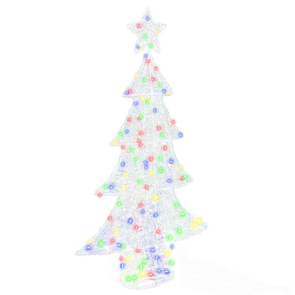 Weihnachtsbaum mit 160 LEDs Mehrfarbig 150 cm Acryl