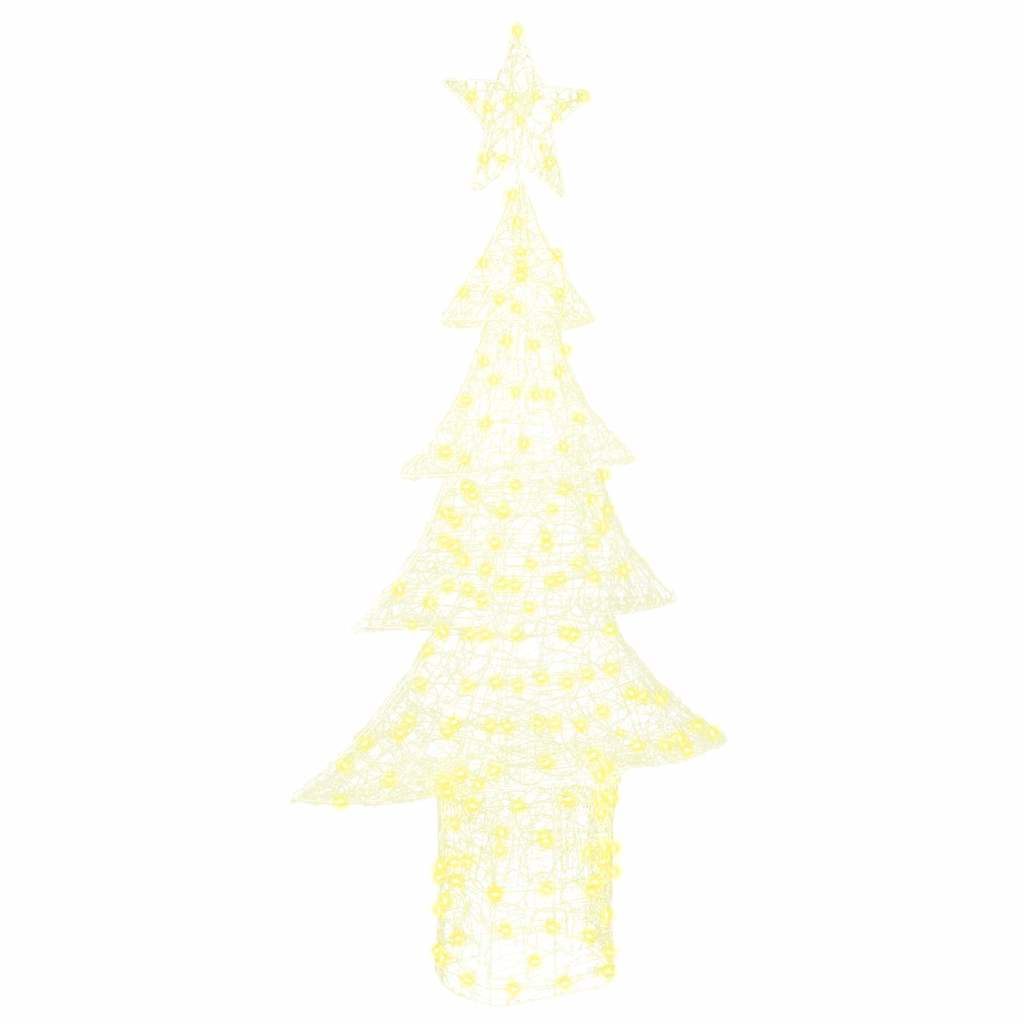 Weihnachtsbaum mit 240 LEDs Warmweiß 150 cm Acryl