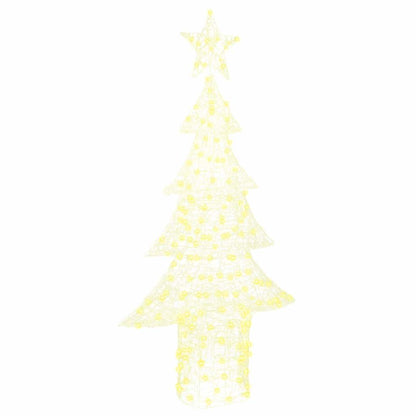 Weihnachtsbaum mit 240 LEDs Warmweiß 150 cm Acryl