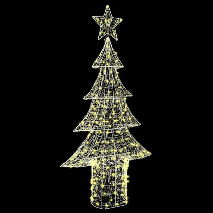 Weihnachtsbaum mit 240 LEDs Warmweiß 150 cm Acryl