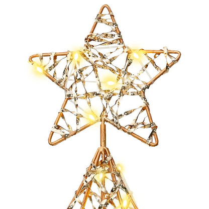 Weihnachtsbaum mit 120 LEDs Warmweiß 120,5 cm PET