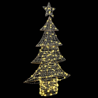 Weihnachtsbaum mit 160 LEDs Warmweiß 151 cm PET