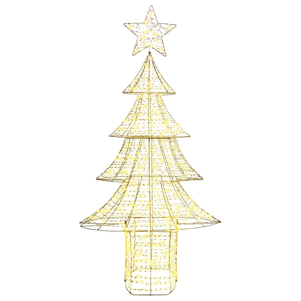 Weihnachtsbaum mit 240 LEDs Warmweiß 181 cm PET