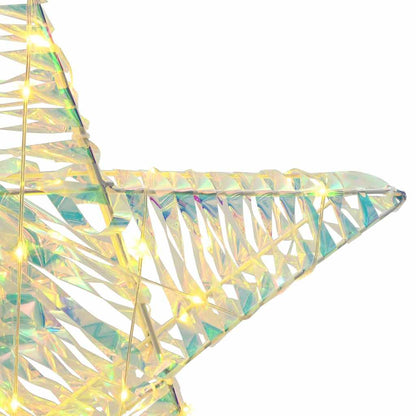 3D Stern mit 50 LEDs Warmweiß 55 x 52,5 x 9 cm PET