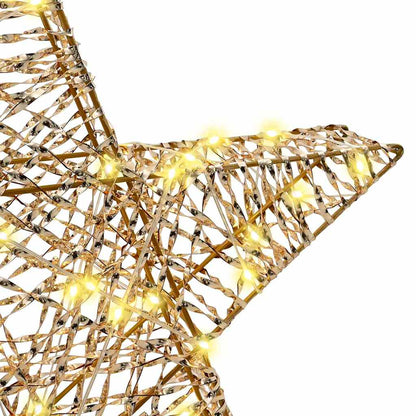3D Stern mit 50 LEDs Warmweiß 55 x 52,5 x 9 cm PET