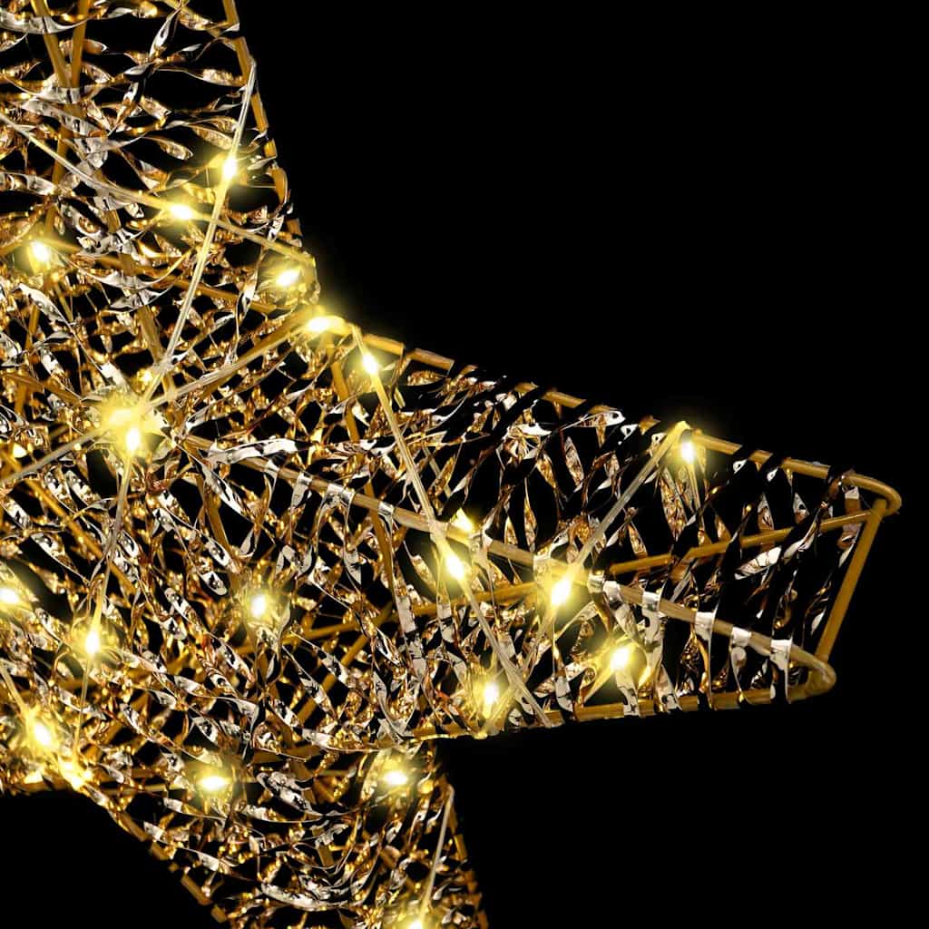 3D Stern mit 50 LEDs Warmweiß 55 x 52,5 x 9 cm PET