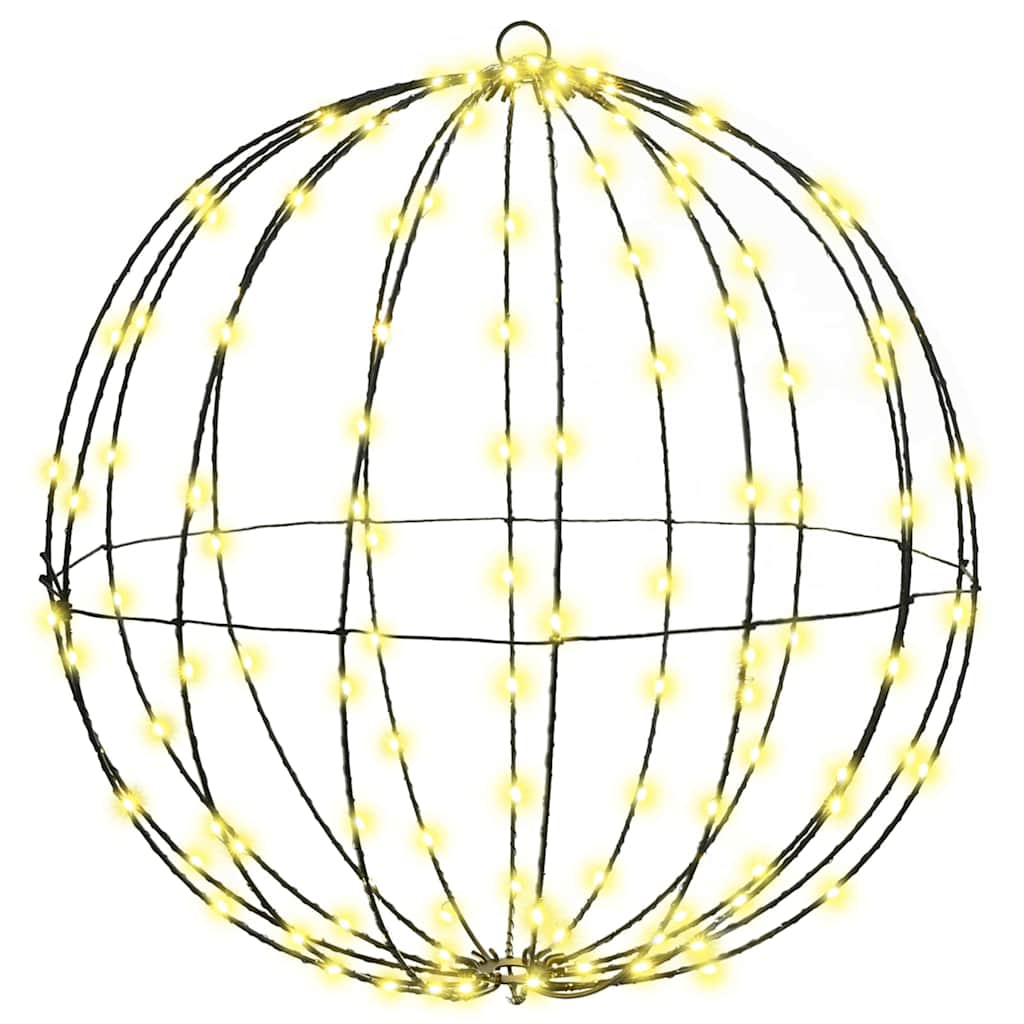 Ball mit 160 LEDs Warmweiß 50,5 x 50,5 x 52 cm Metall
