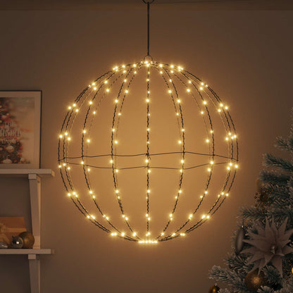 Ball mit 192 LEDs Warmweiß 59,5 x 59,5 x 63 cm Metall