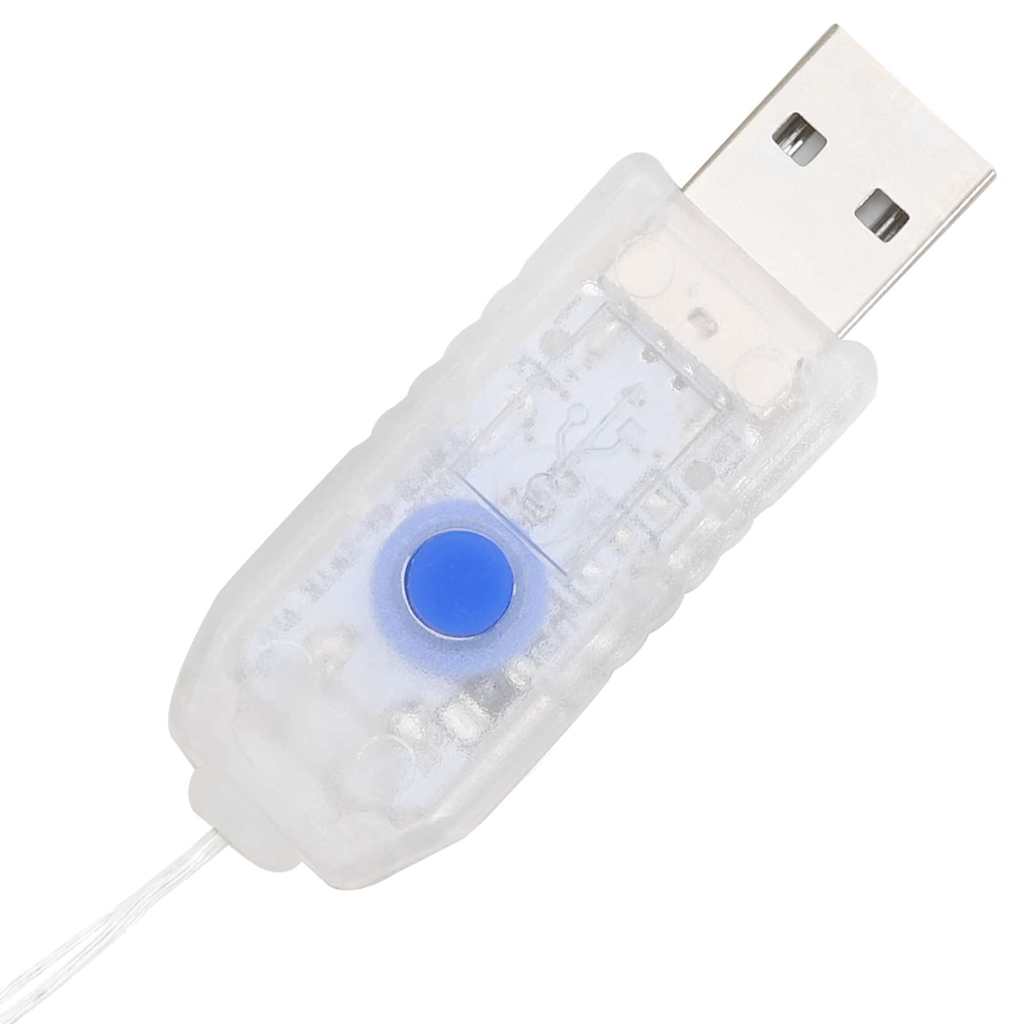 Kranz mit 80 LEDs Mehrfarbig 92 x 92 x 9,5 cm Acryl