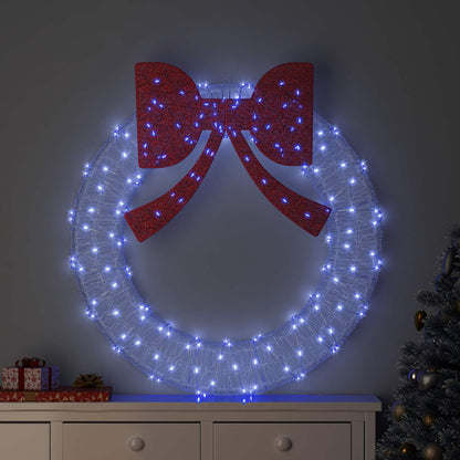 Kranz mit 150 LEDs Blau 120 cm Acryl