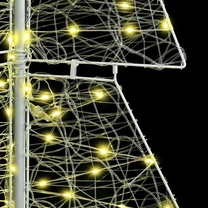 Weihnachtsbaum mit 240 LEDs Warmes Weiß 180 cm Acryl