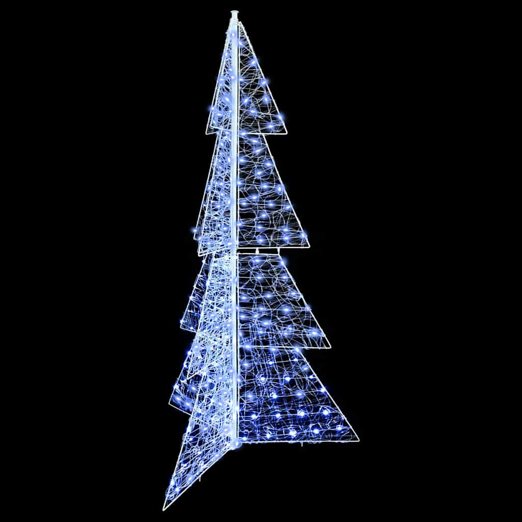 Weihnachtsbaum mit 240 LEDs Kaltweiß 180 cm Acryl