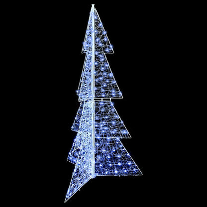 Weihnachtsbaum mit 240 LEDs Kaltweiß 180 cm Acryl